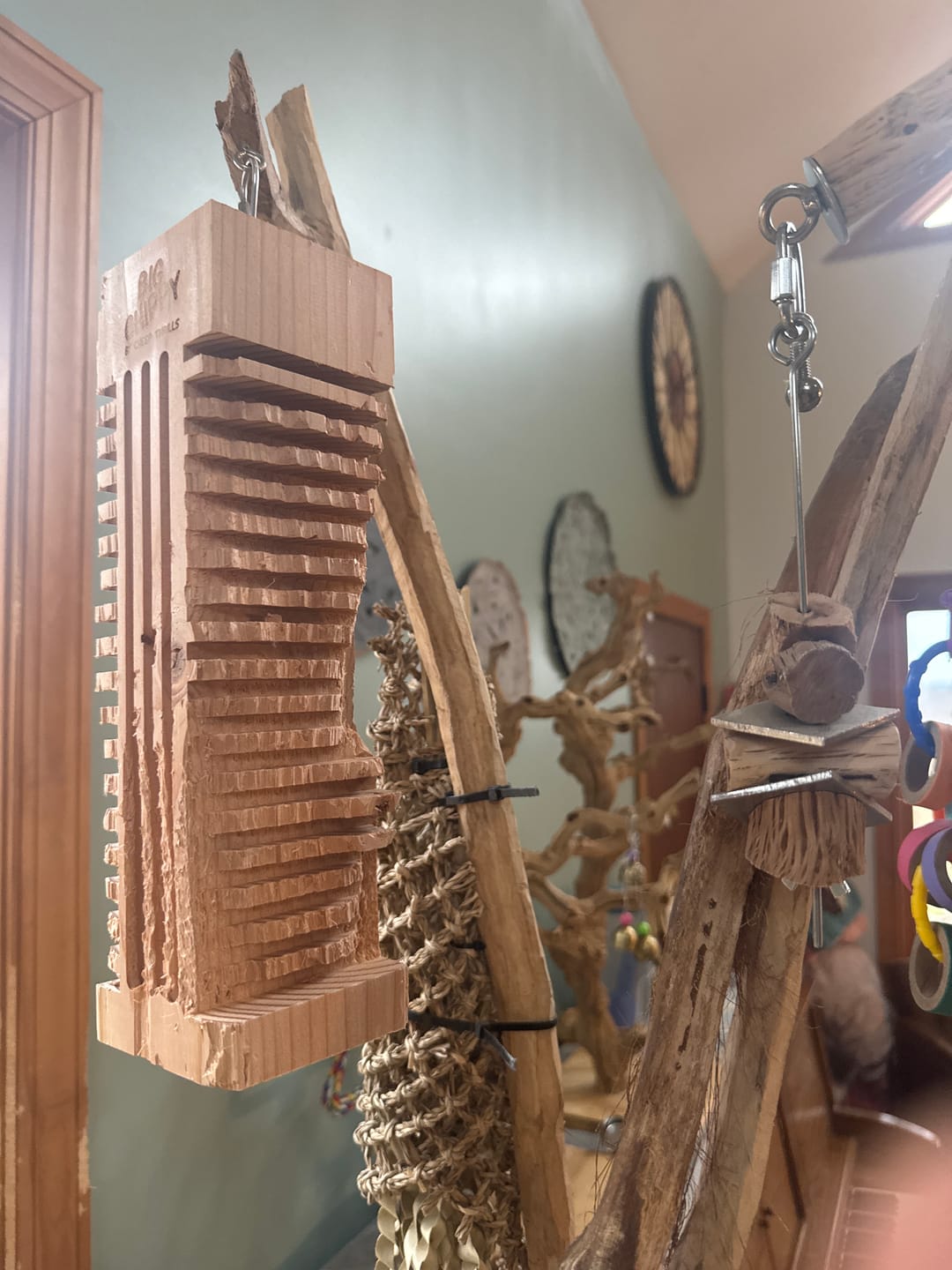 Customer photo review of Big Chippy - The Ultimate Toy For Big Birds