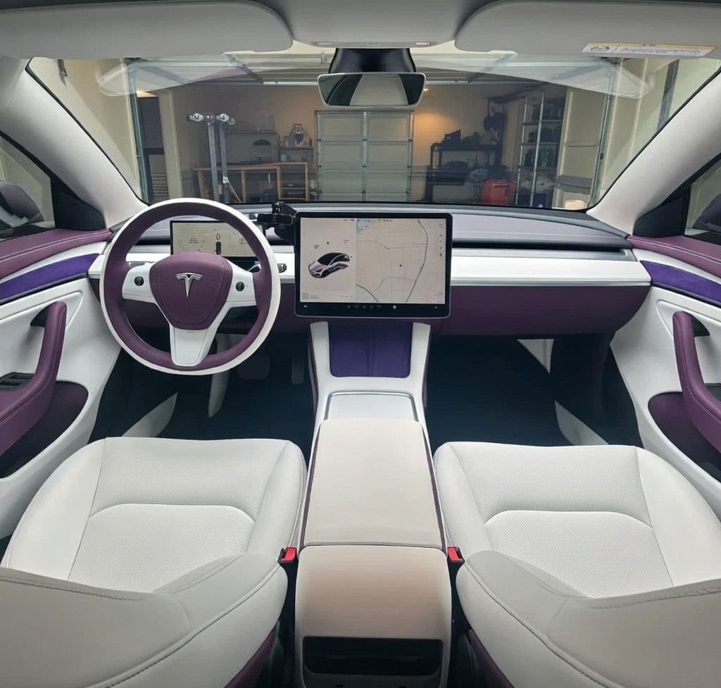 Customer photo review of Nappa Vegan Leather Full Seat Covers for Tesla Model 3/Y/S/X