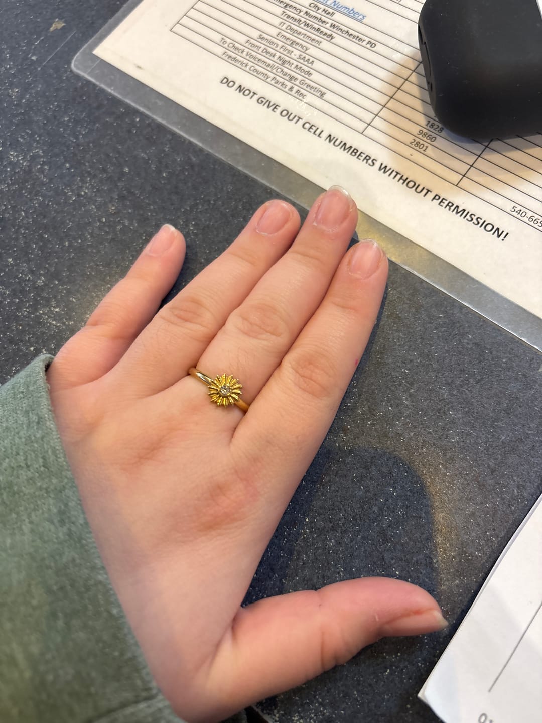 Customer photo review of Eucharist Ring