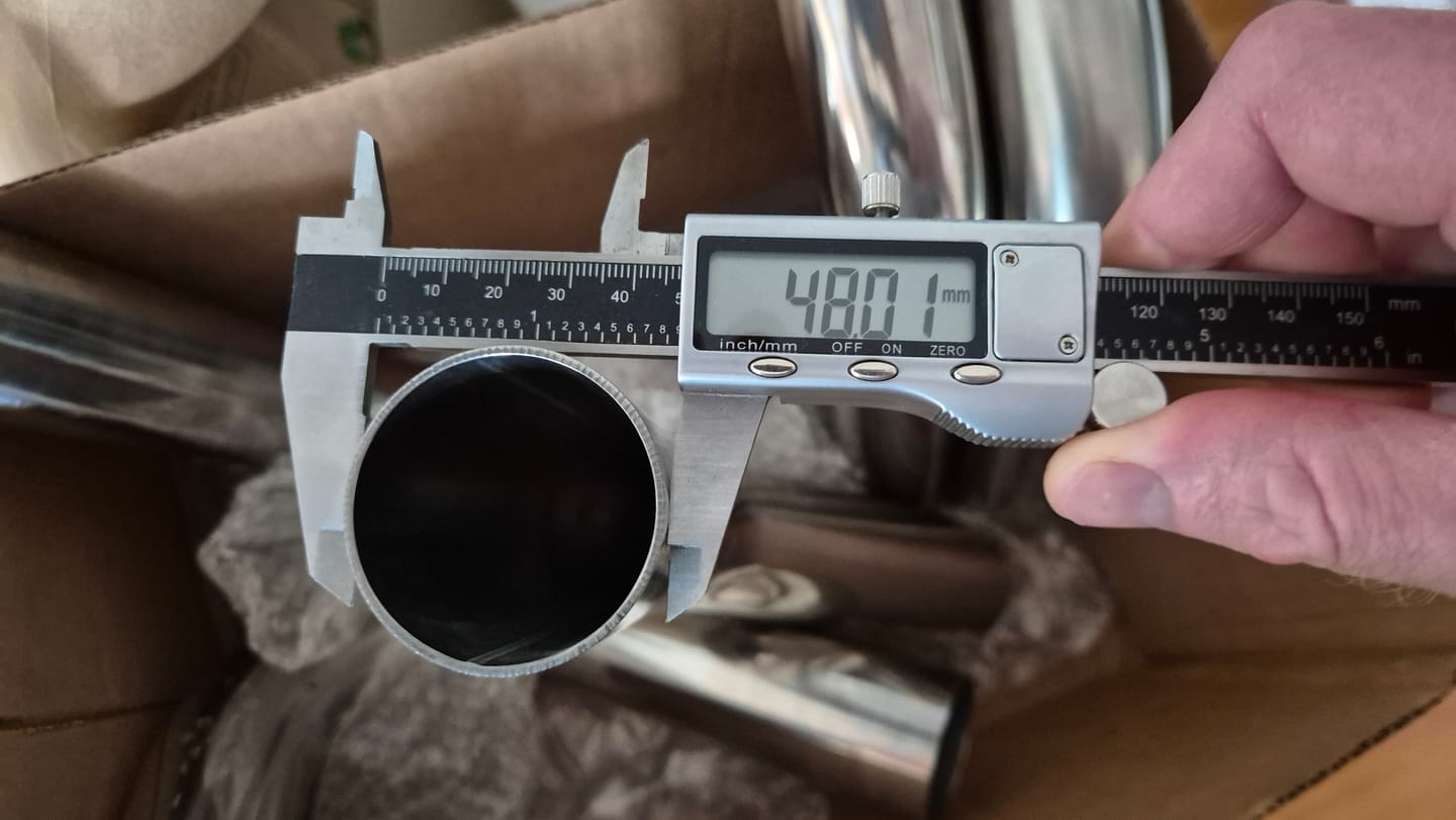 Customer photo review of Mandrel Bends & Tube 304 Stainless 1 7/8"