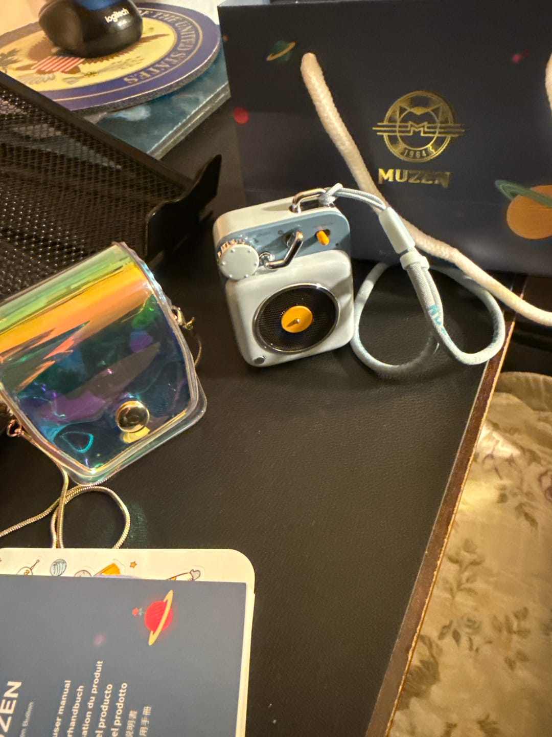 Customer photo review of MUZEN Button Mini Candy Portable Wireless Bluetooth Speaker