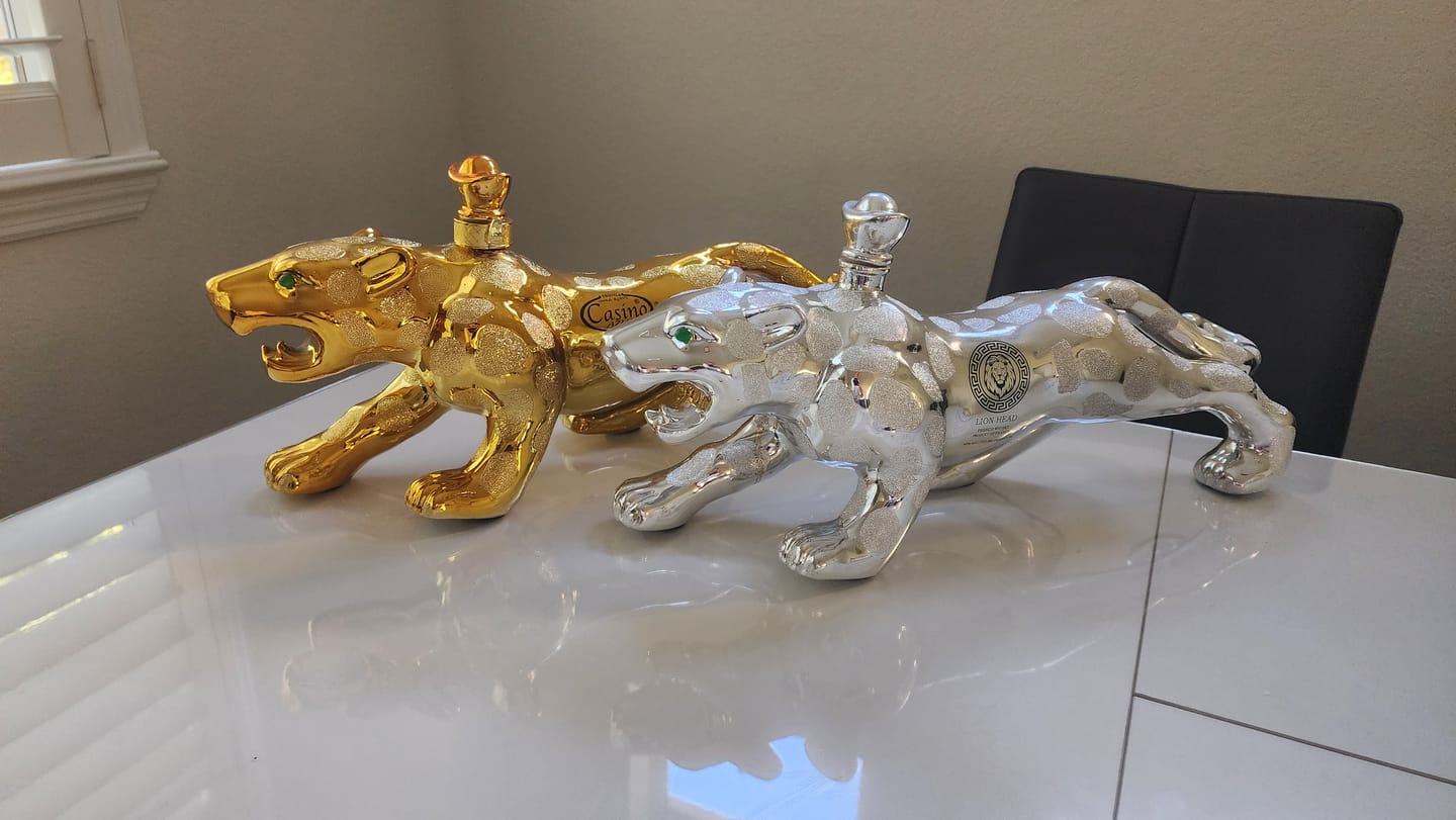 Customer photo review of Jaguar Gold Tequila Anejo 1.75L and Platinum French Whisky 1.75L