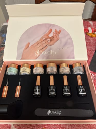 Customer photo review of Glowdip Allt-i-ett Manikyrset