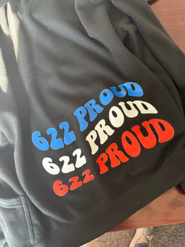 Customer photo review of DTF Transfers Upload Your Gang Sheet