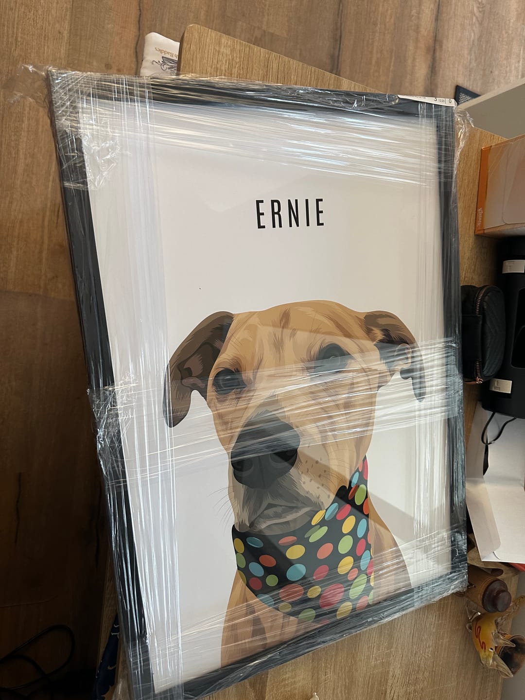 Customer photo review of Custom Dog Portrait