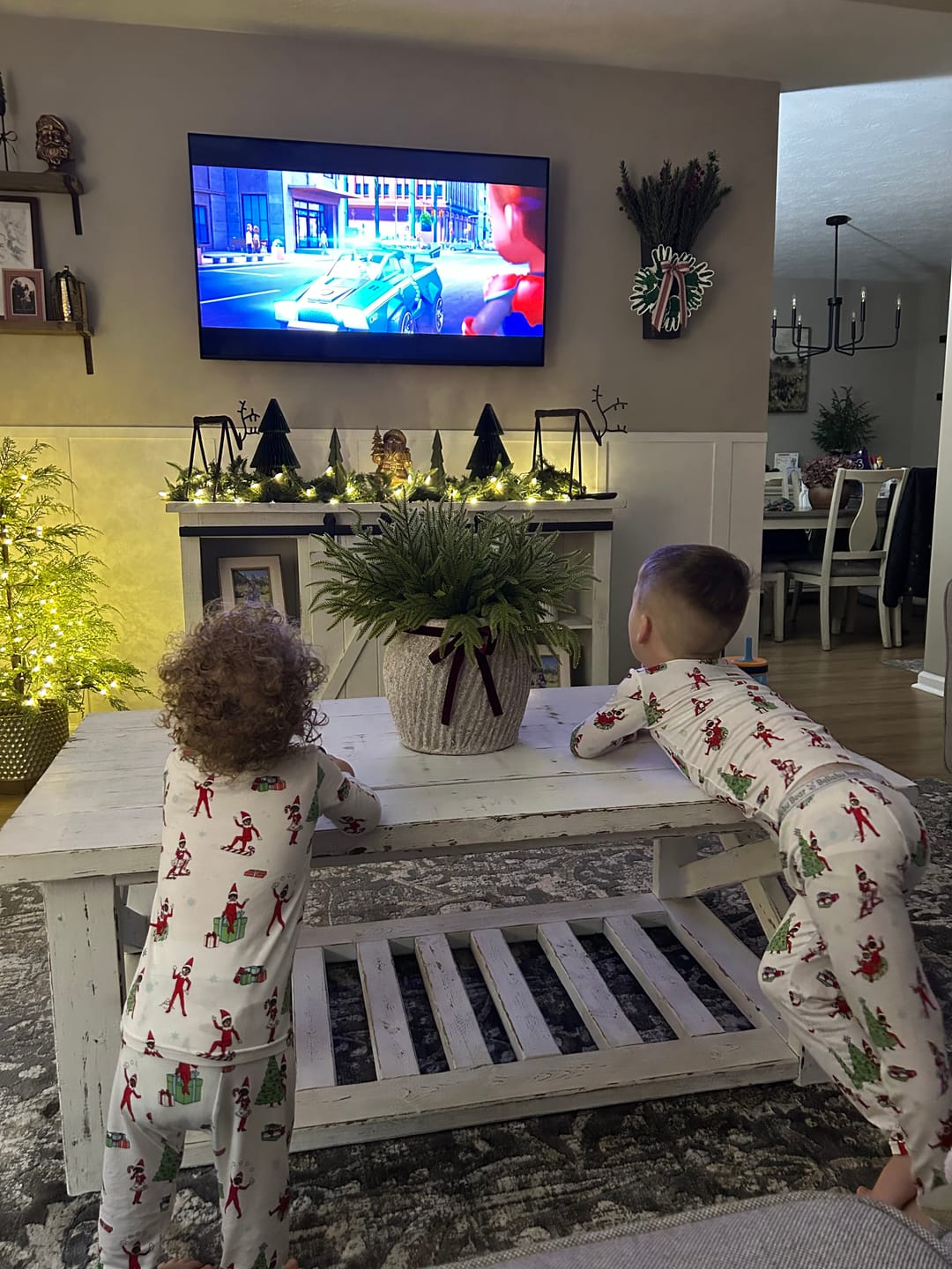 Customer photo review of The Elf On The Shelf Bamboo Kids Pajamas