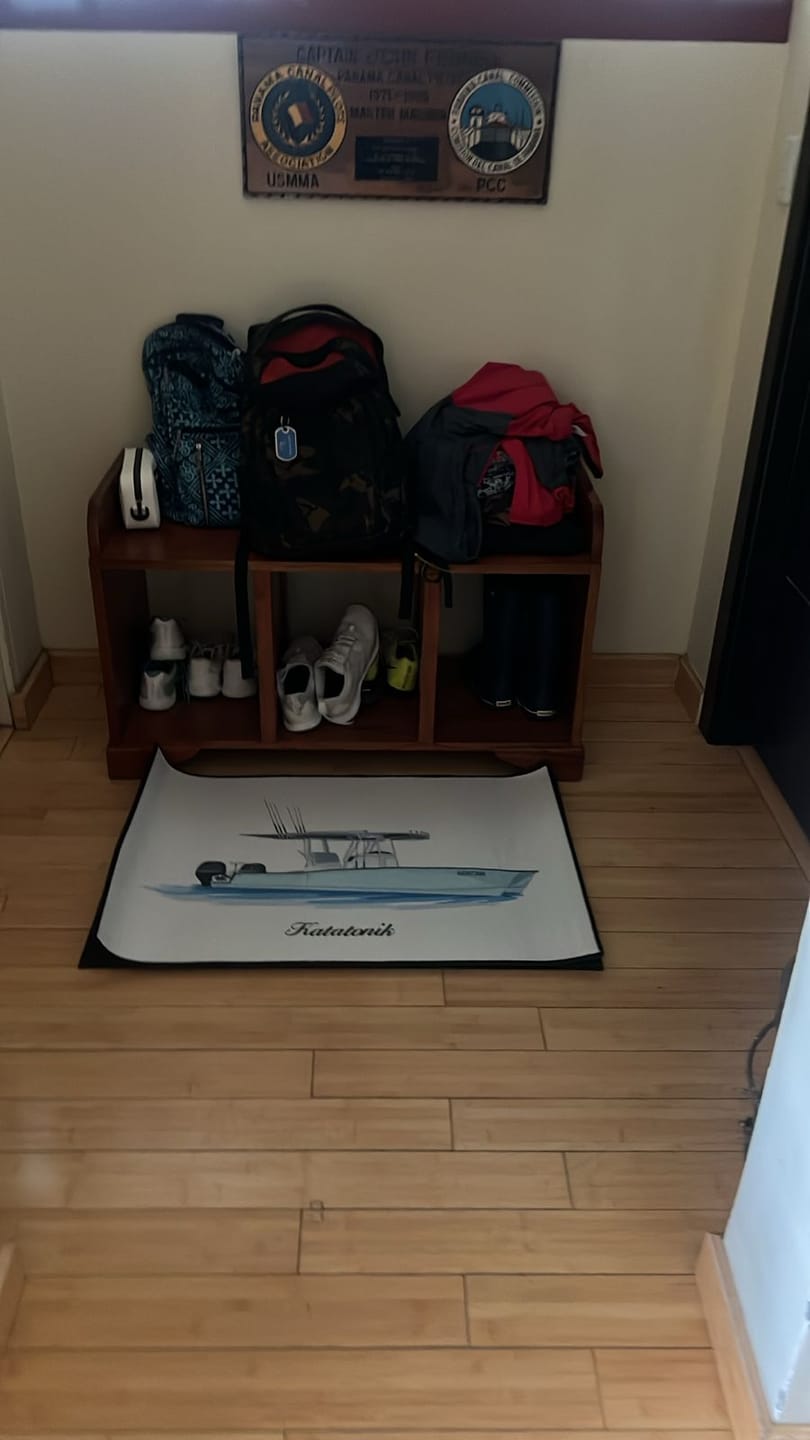 Customer photo review of Custom Indoor/Outdoor Dock Mat