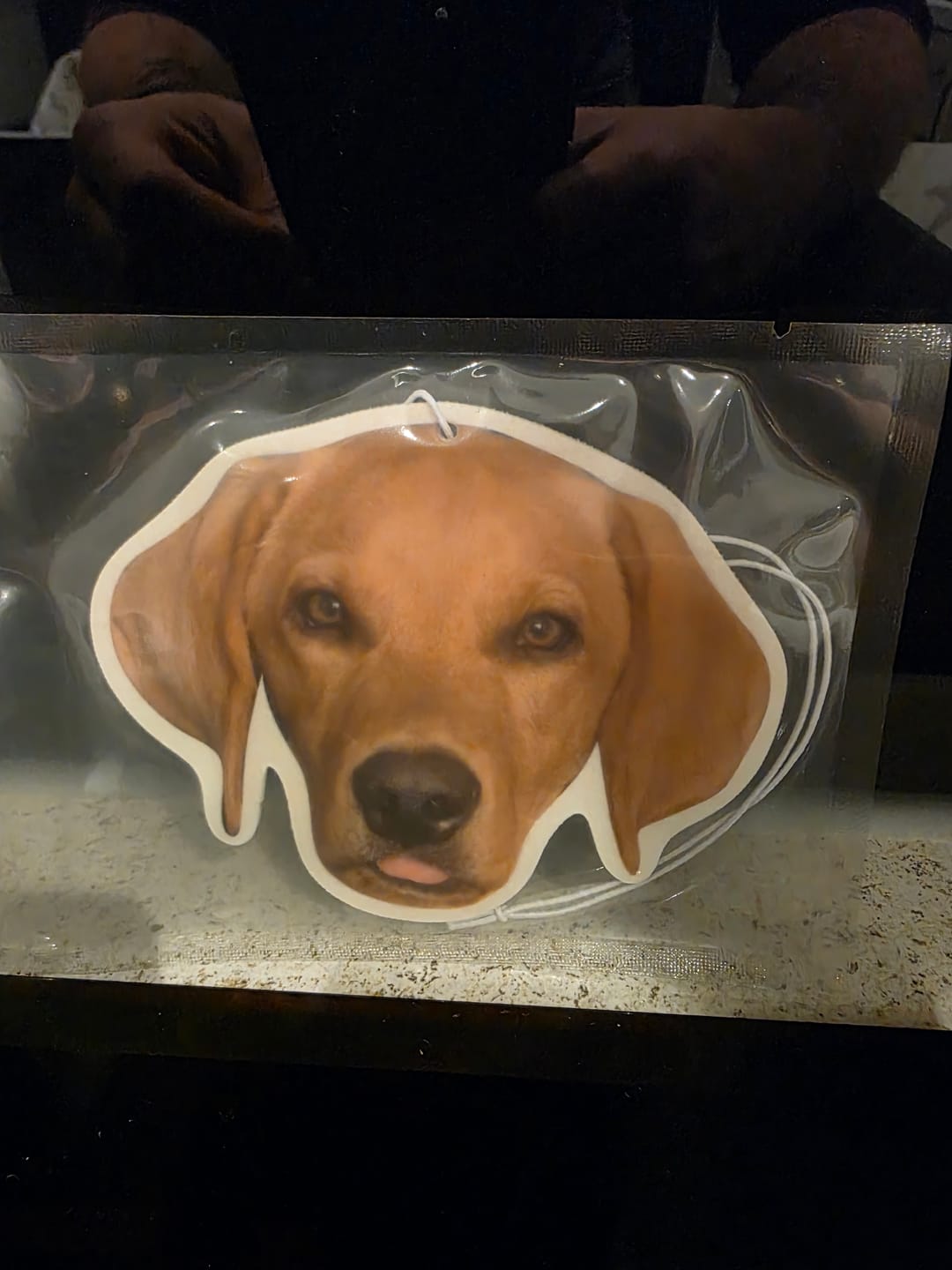 Customer photo review of Personalised Custom Car Air Freshener With Your Photo