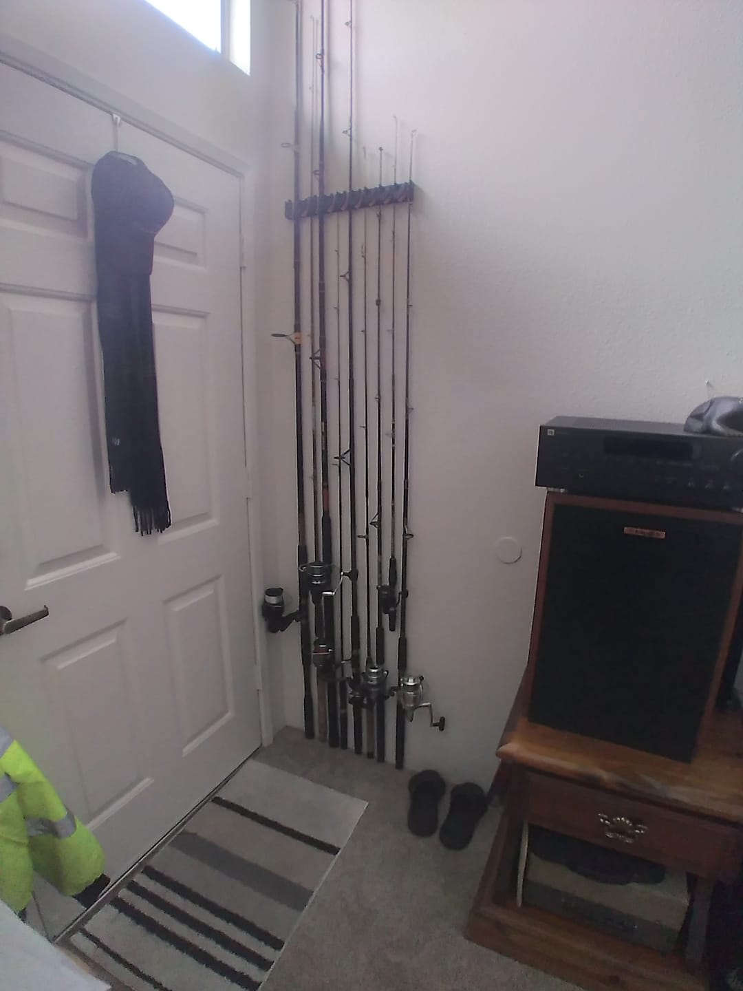 Customer photo review of Beyond Fishing GripLock Vertical Fishing Rod Rack