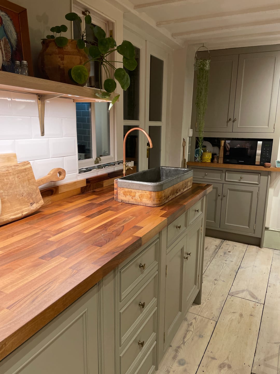 Customer photo review of Classic Aged Brass Cupboard Handles