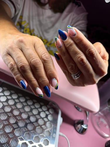 Customer photo review of #90G Gotti Gel Color - Sapphire Dreams
