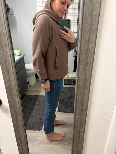 Customer photo review of Lakeside Women's Waffle Knit Hoodie - Driftwood