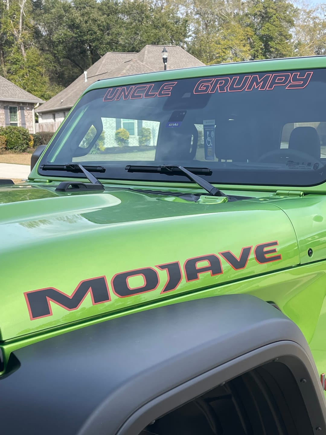 Customer photo review of Windshield Lettering