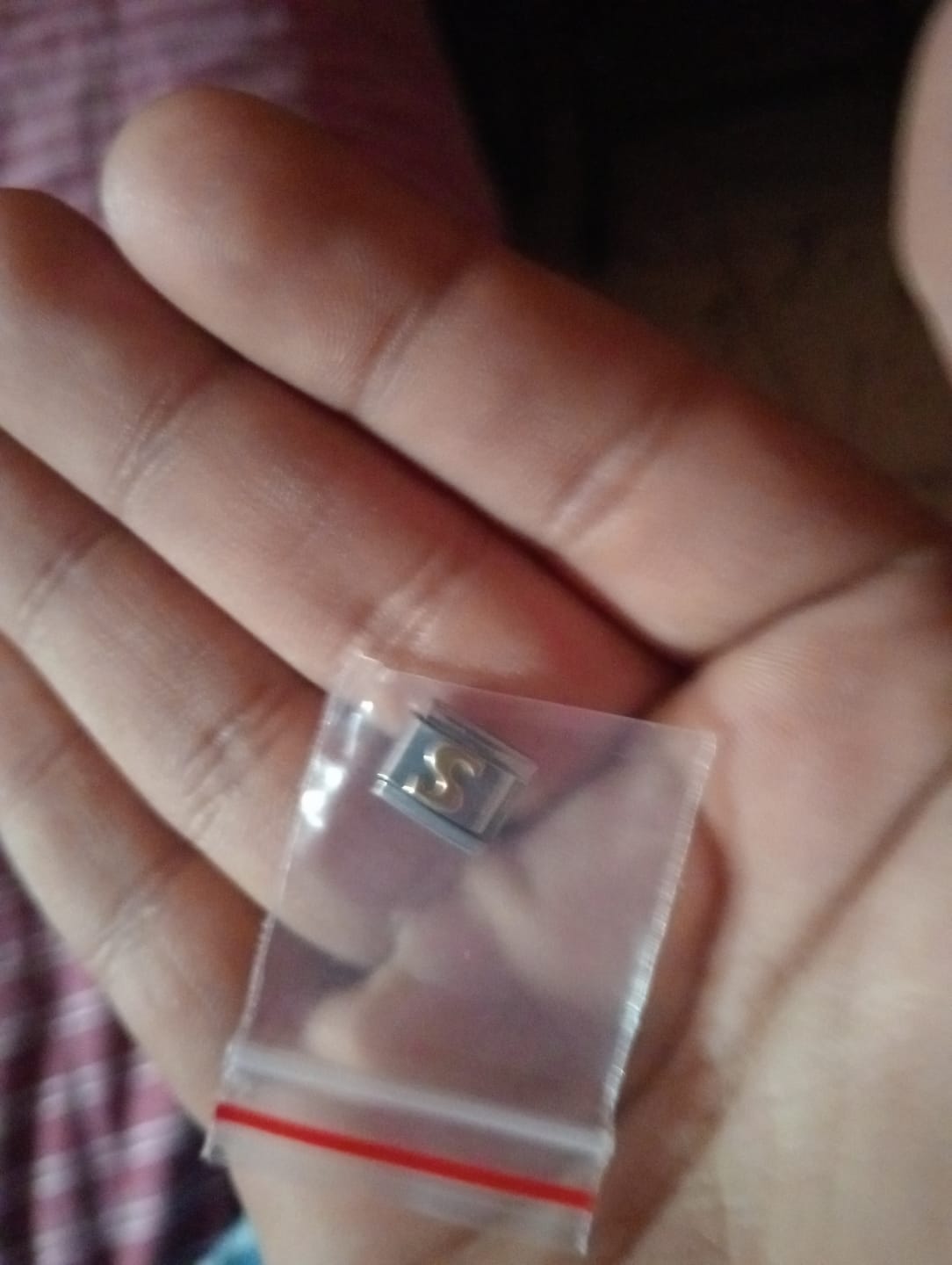 Customer photo review of Charm Letra S