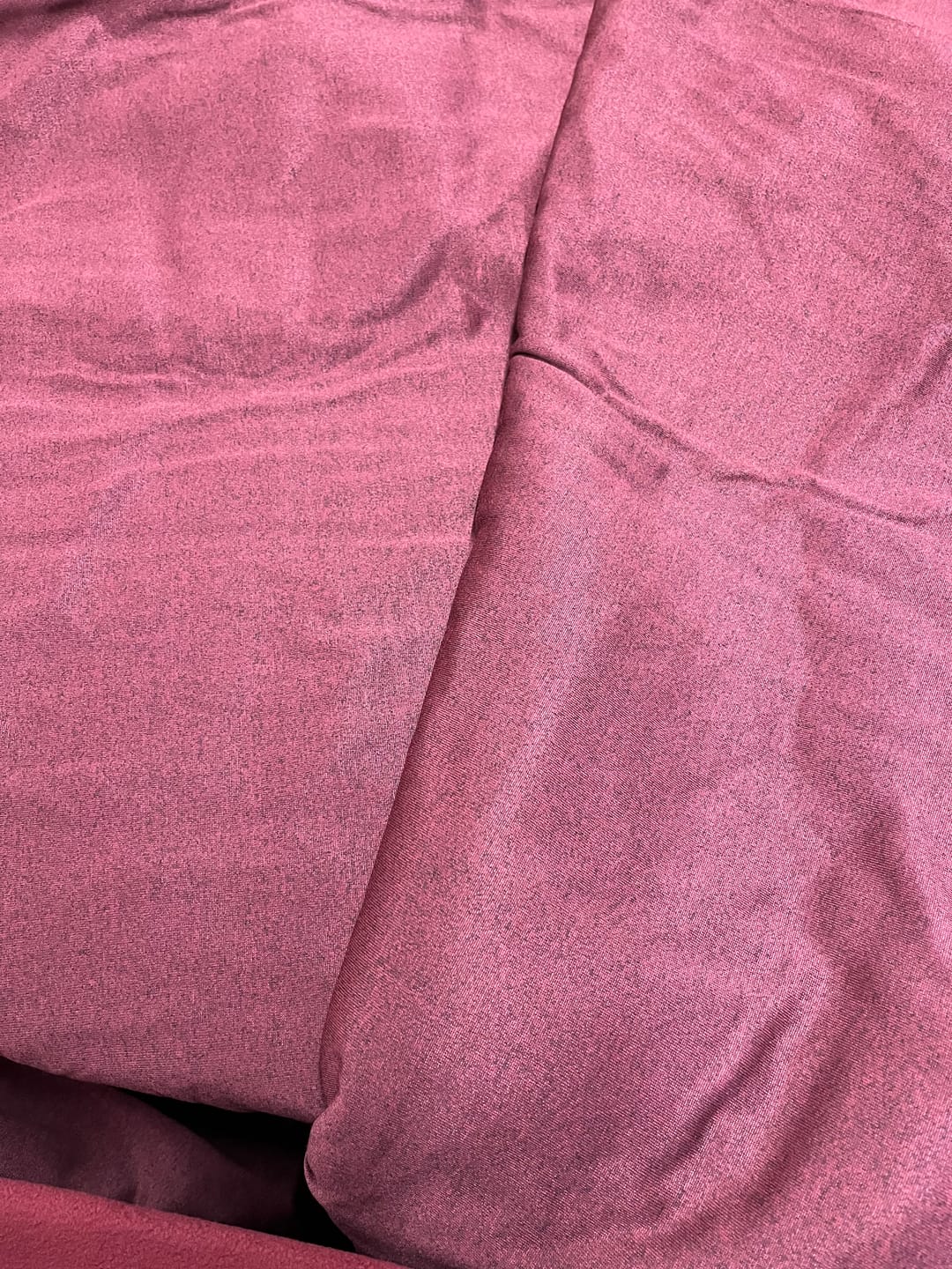 Customer photo review of Wine Melange Sweatshirt Fabric