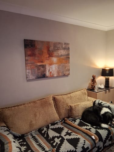 Customer photo review of SUNSET ART CANVAS