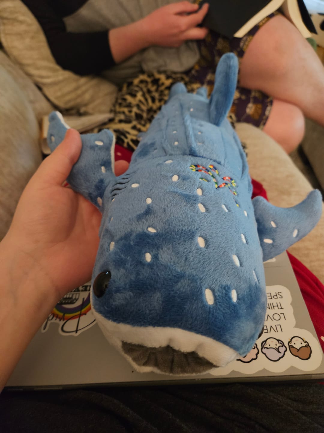 Customer photo review of Full Size Whale Shark Soft Stuffed Plush Toy