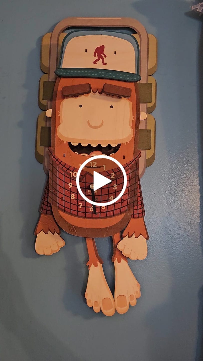 Customer video review of Earl the Bigfoot Pendulum Clock