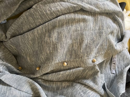 Customer photo review of LILY Drop-Shoulder Knit Cardigan