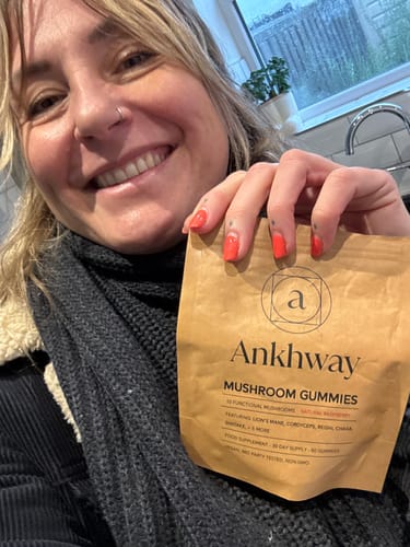 Customer photo review of Mushroom Gummies