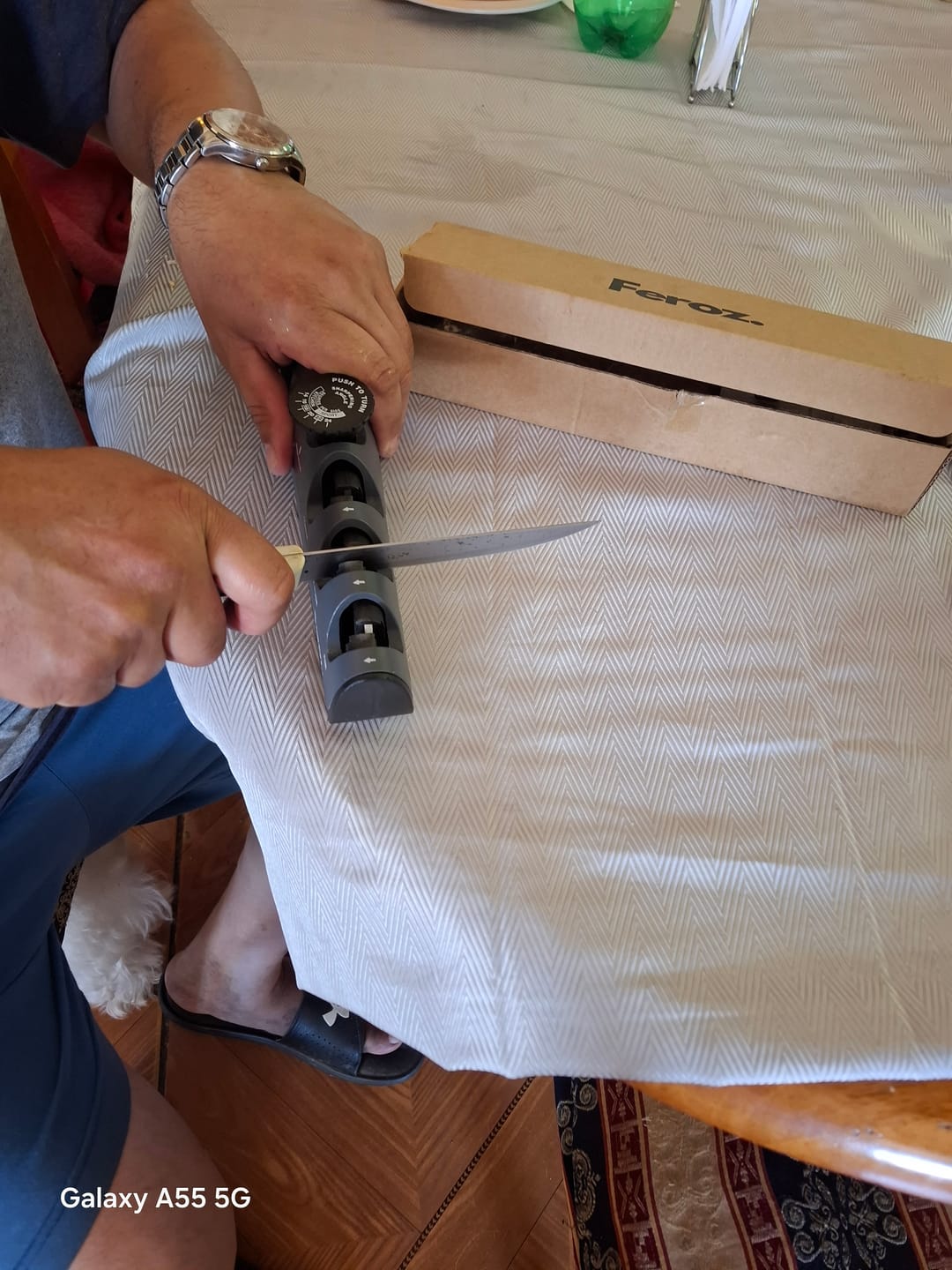 Customer photo review of Afilador Cuchillos Precision+ 4 en 1 Feroz
