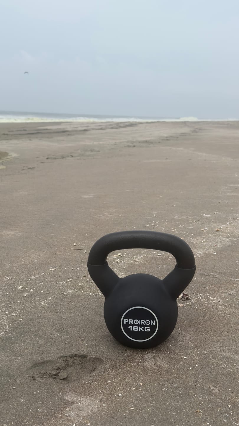 Customer photo review of Pesa Rusa o Kettlebell de Neopreno