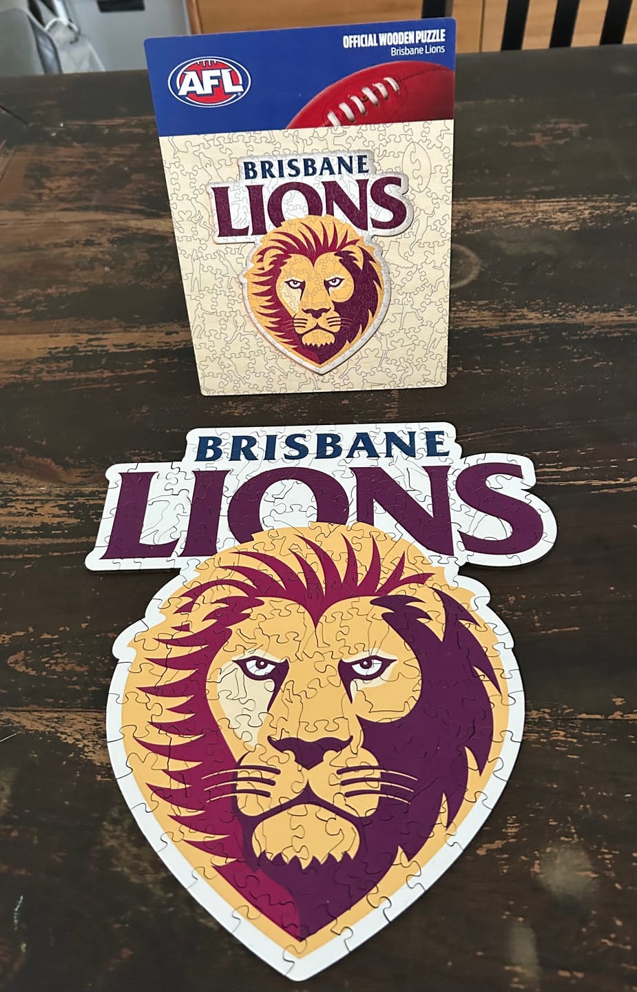 Customer photo review of Brisbane Lions Logo - Wooden Puzzle