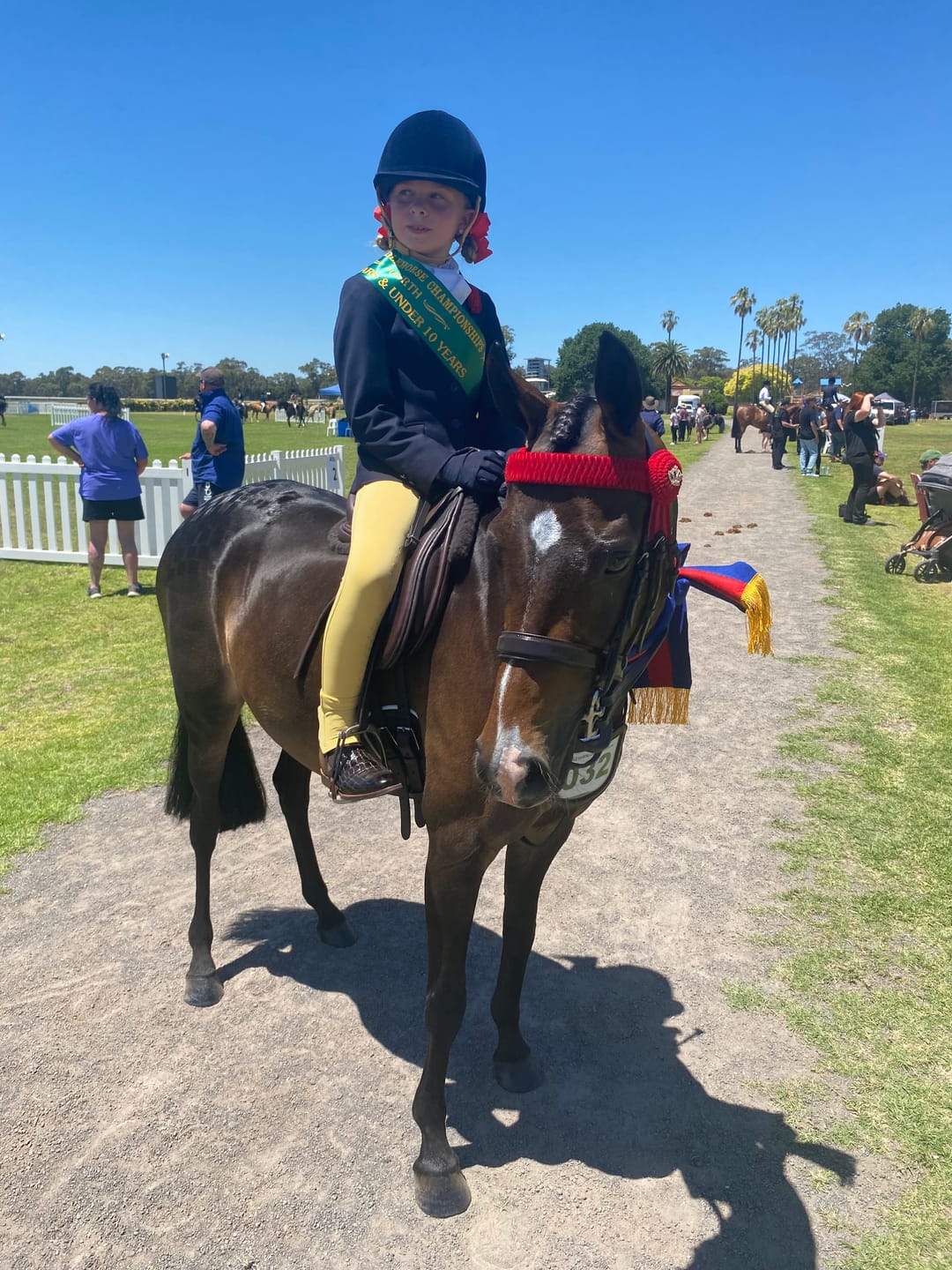 Customer photo review of Thames Children's London Show Tights - Buttercup