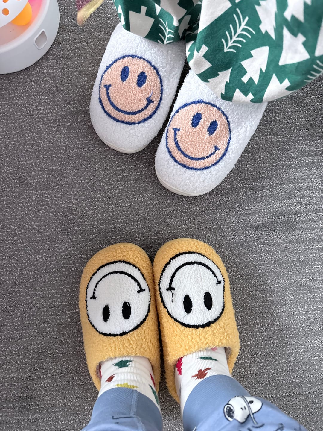 Customer photo review of Happy Face Slippers