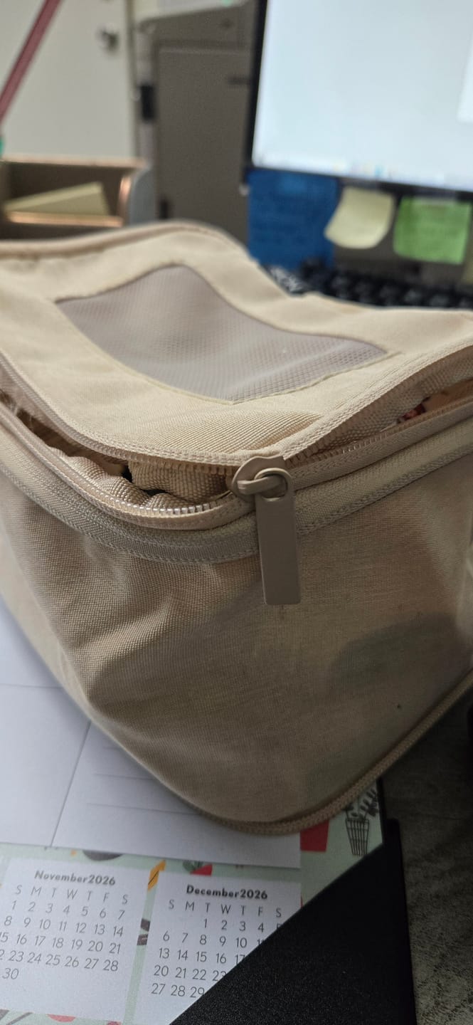 Customer photo review of Compressible Packing Cubes (6 Pieces)
