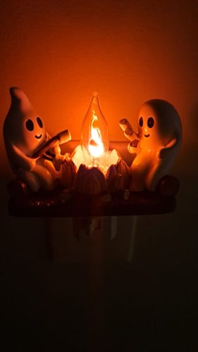 Customer photo review of Just Love Skulls Ghost Campfire Nightlight