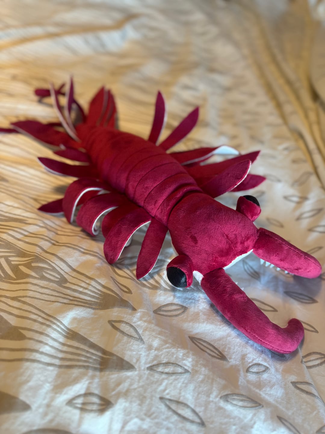 Customer photo review of Anomalocaris Arthropod Soft Stuffed Plush Toy