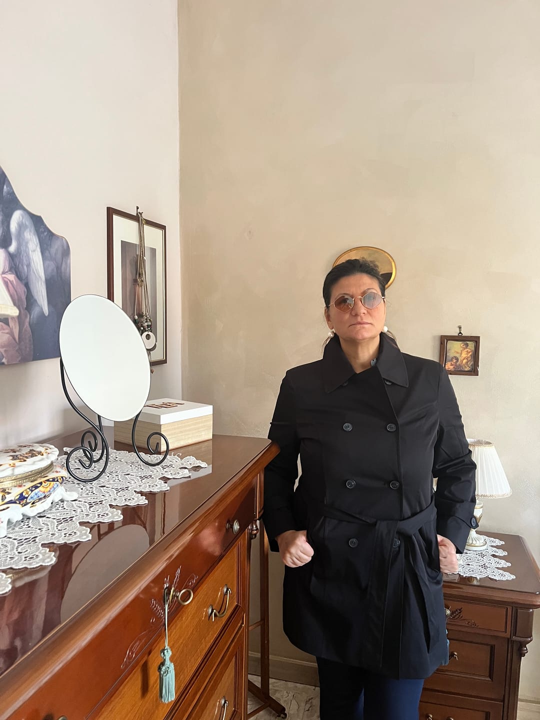 Customer photo review of TRENCH CHELSEA NERO