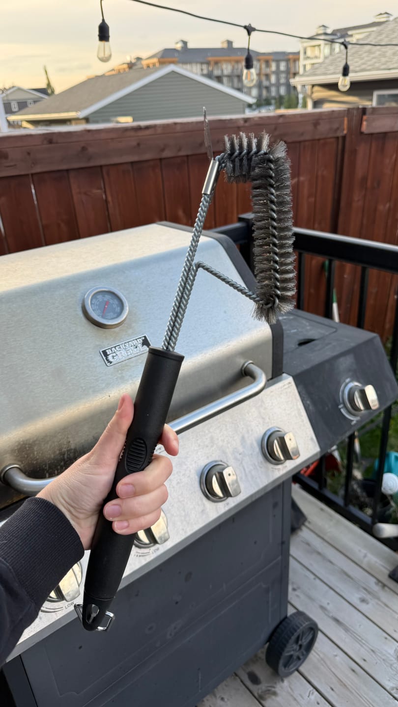 Customer photo review of Brander The Threesome Grill Brush