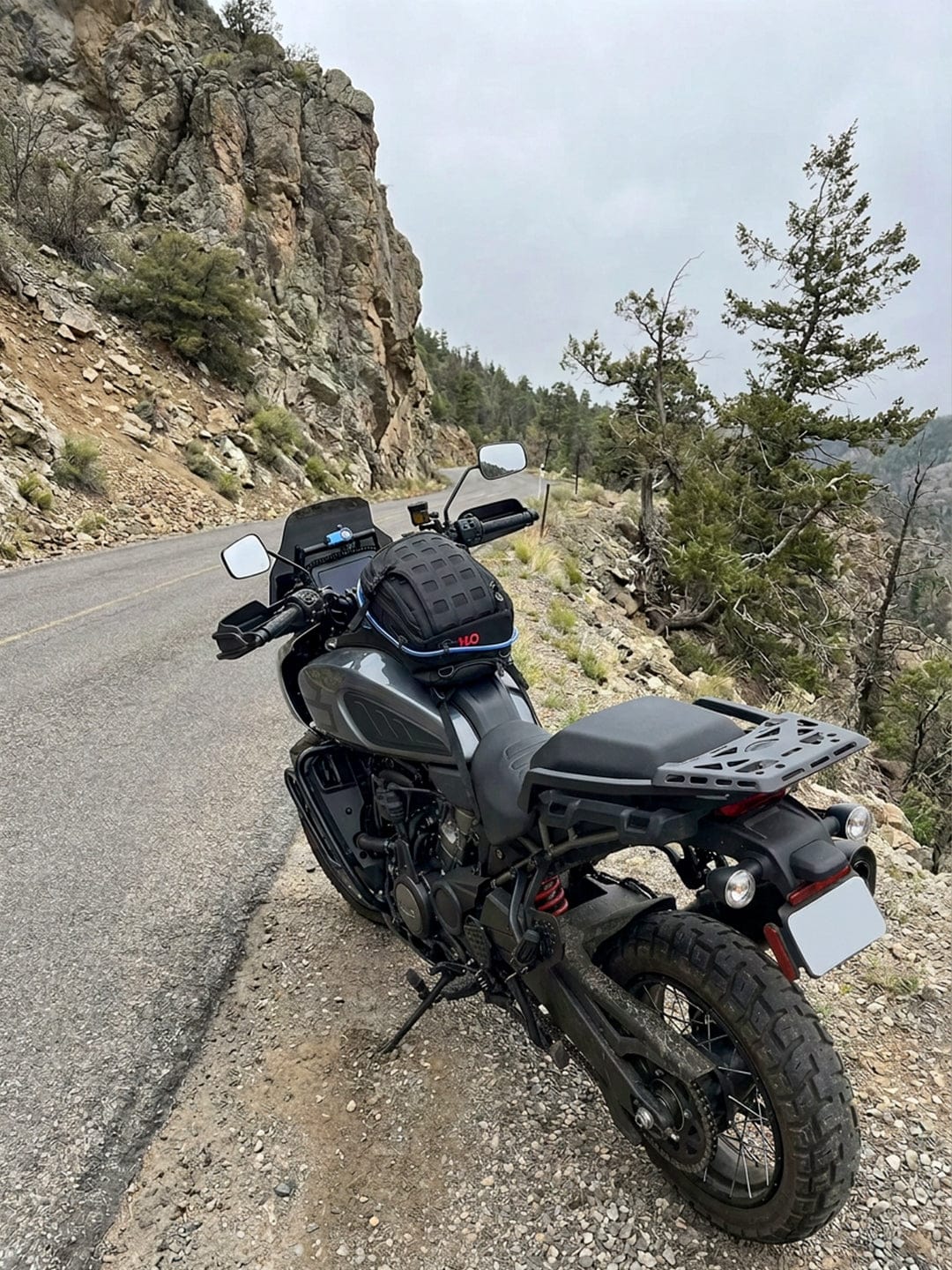Customer photo review of 7L - Apex ADV Touring Tank Bag With Hydration Pack