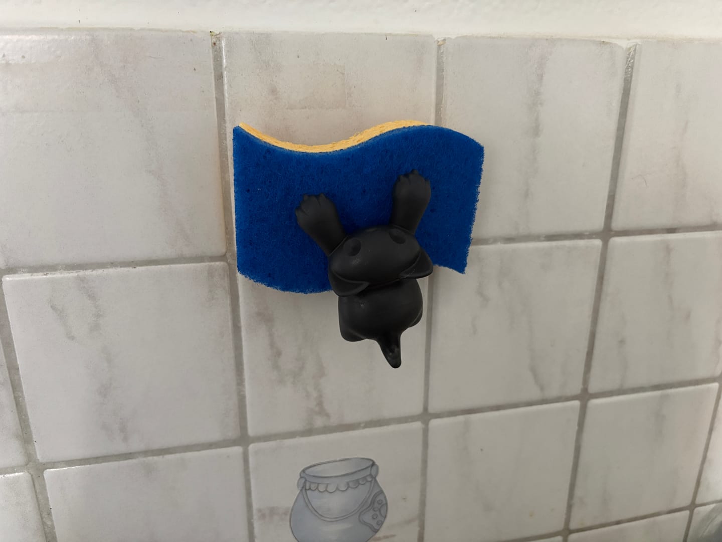 Customer photo review of Katzen Schwammhalter für die Küchenspüle – Scrubby
