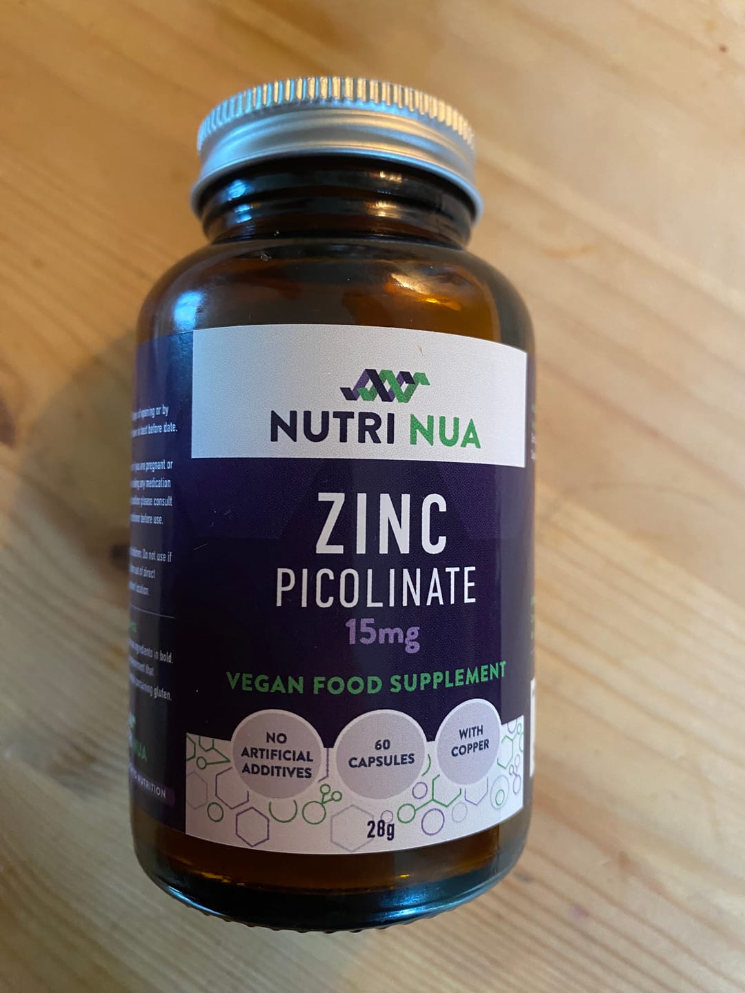 Customer photo review of Nutri Nua Zinc Picolinate 15mg 60 Capsules