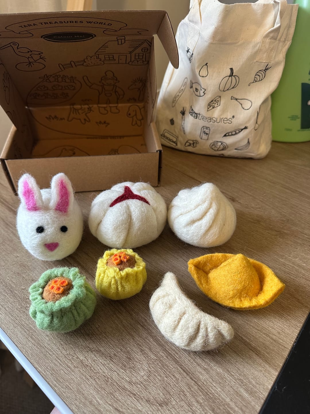 Customer photo review of Felt Dim Sum Yum Cha Play Food Set