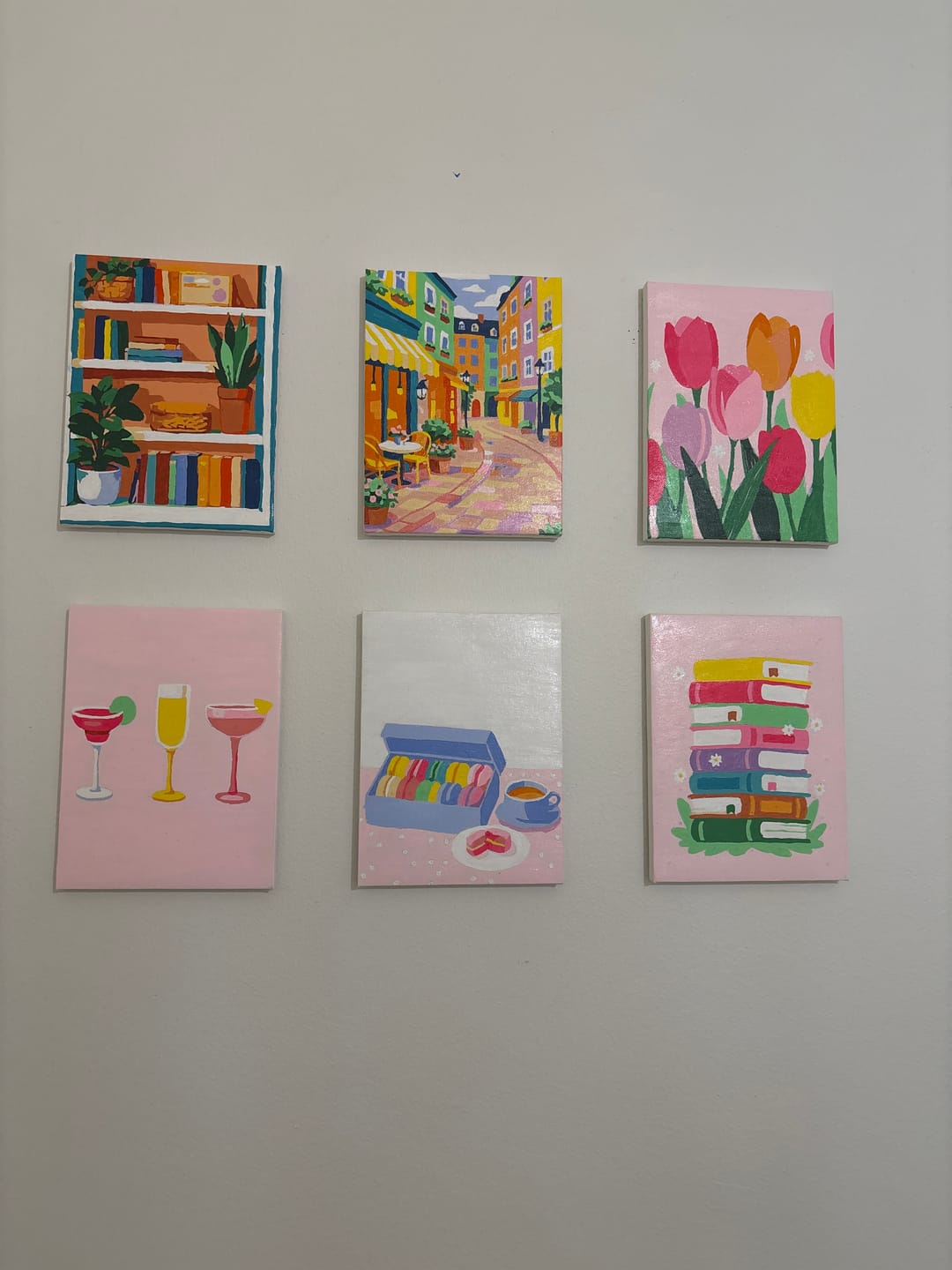 Customer photo review of 6 Mini Paintings - Pastel Moments Set