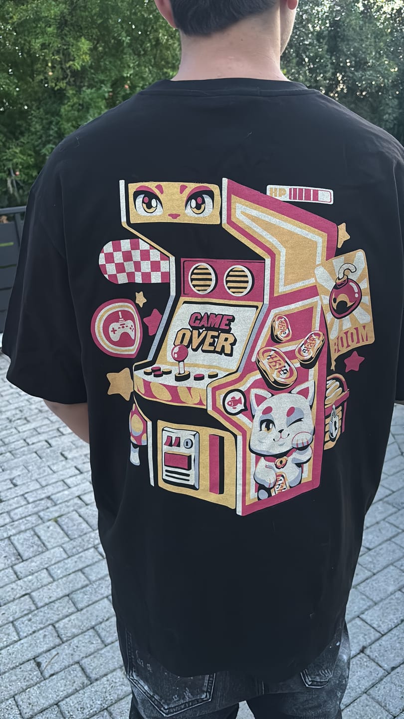 Customer photo review of Arcade Neko T-Shirt