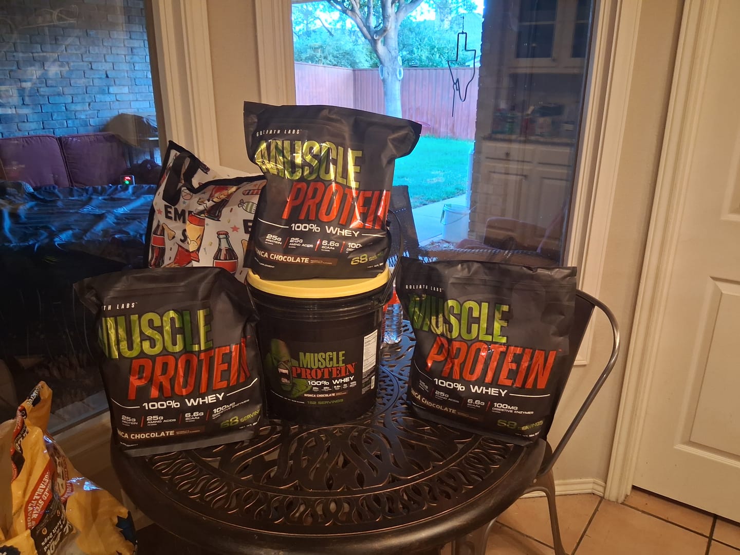 Customer photo review of 100% Whey Protein Powder
