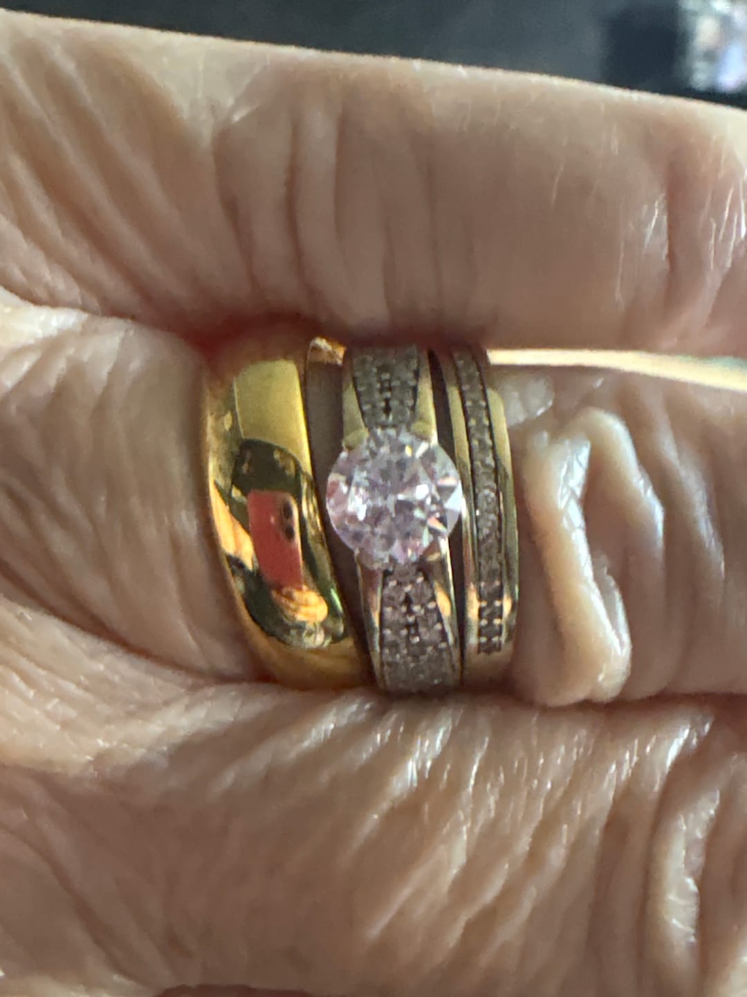 Customer photo review of Gold 6mm Wonder Ring Size N - Clearance 1164