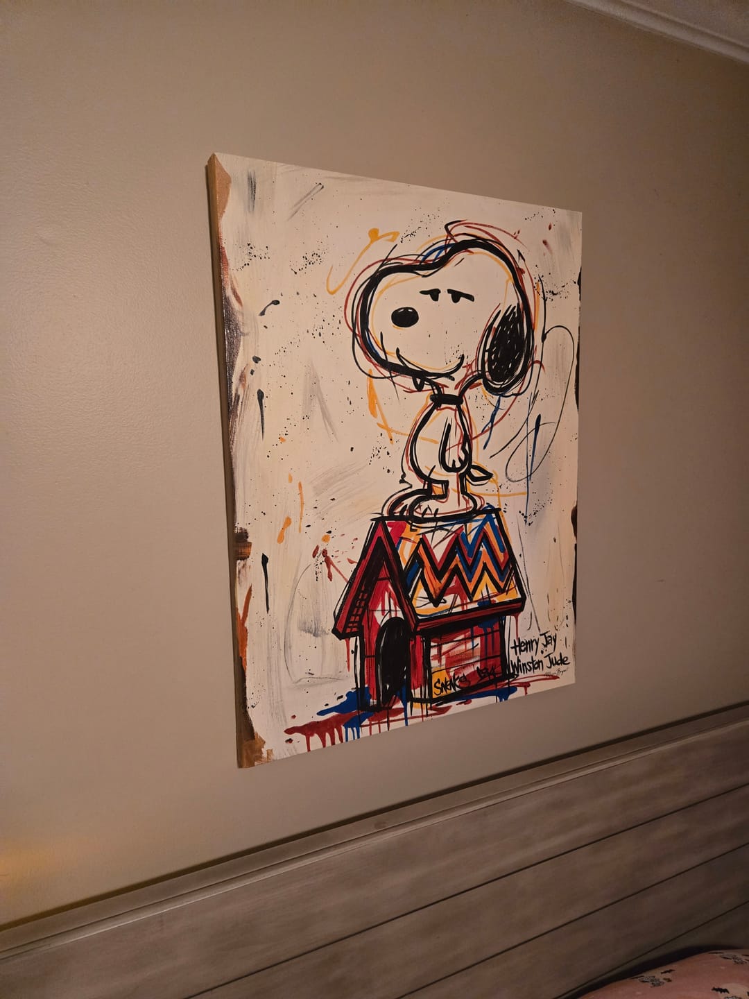 Customer photo review of Snoopy's Abstract Joy #HQ001