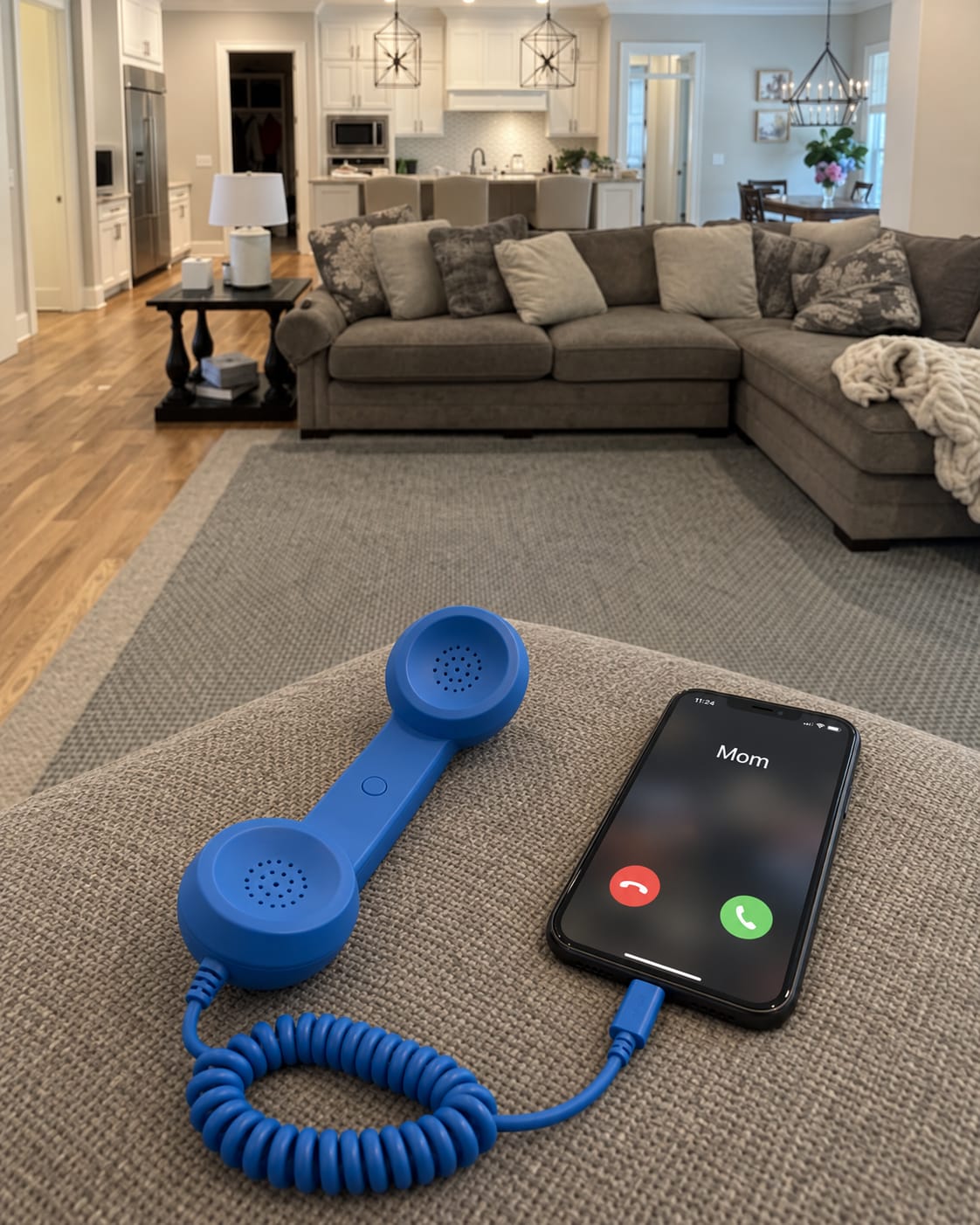 Customer photo review of The ’80s Phone That Plugs Into Your Smartphone