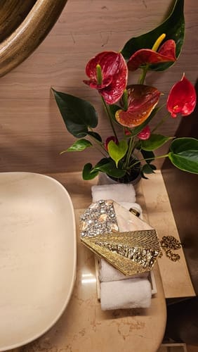 Customer photo review of Wish me Luck Brass Clutch