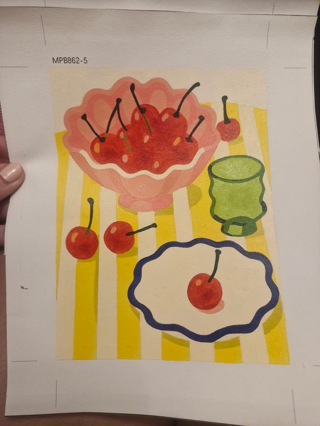 Customer photo review of 6 Mini Paintings - Lemon Tree Set