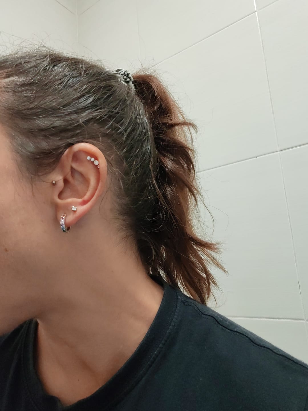 Customer photo review of Pendientes Aros Cromáticos
