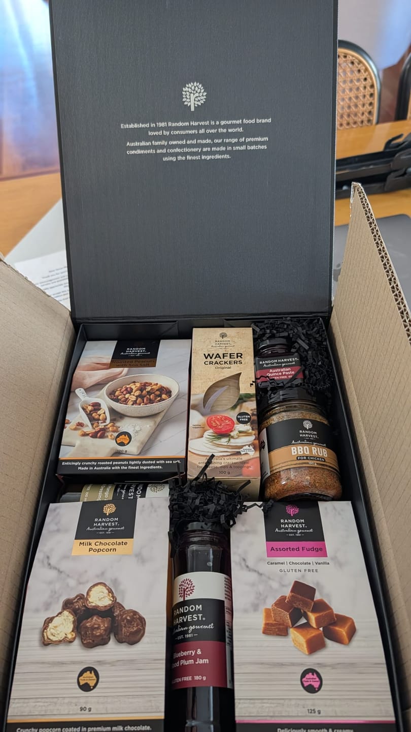 Customer photo review of Gourmet Foodie Hamper