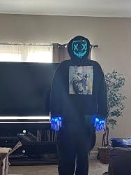 Customer photo review of Halloween Led Mask by Shevra Ventures™