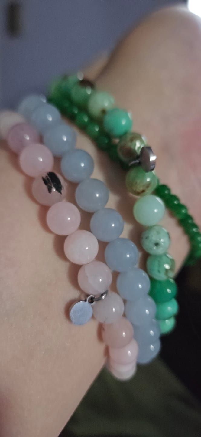 Customer photo review of Skyblue Jade Bracelet
